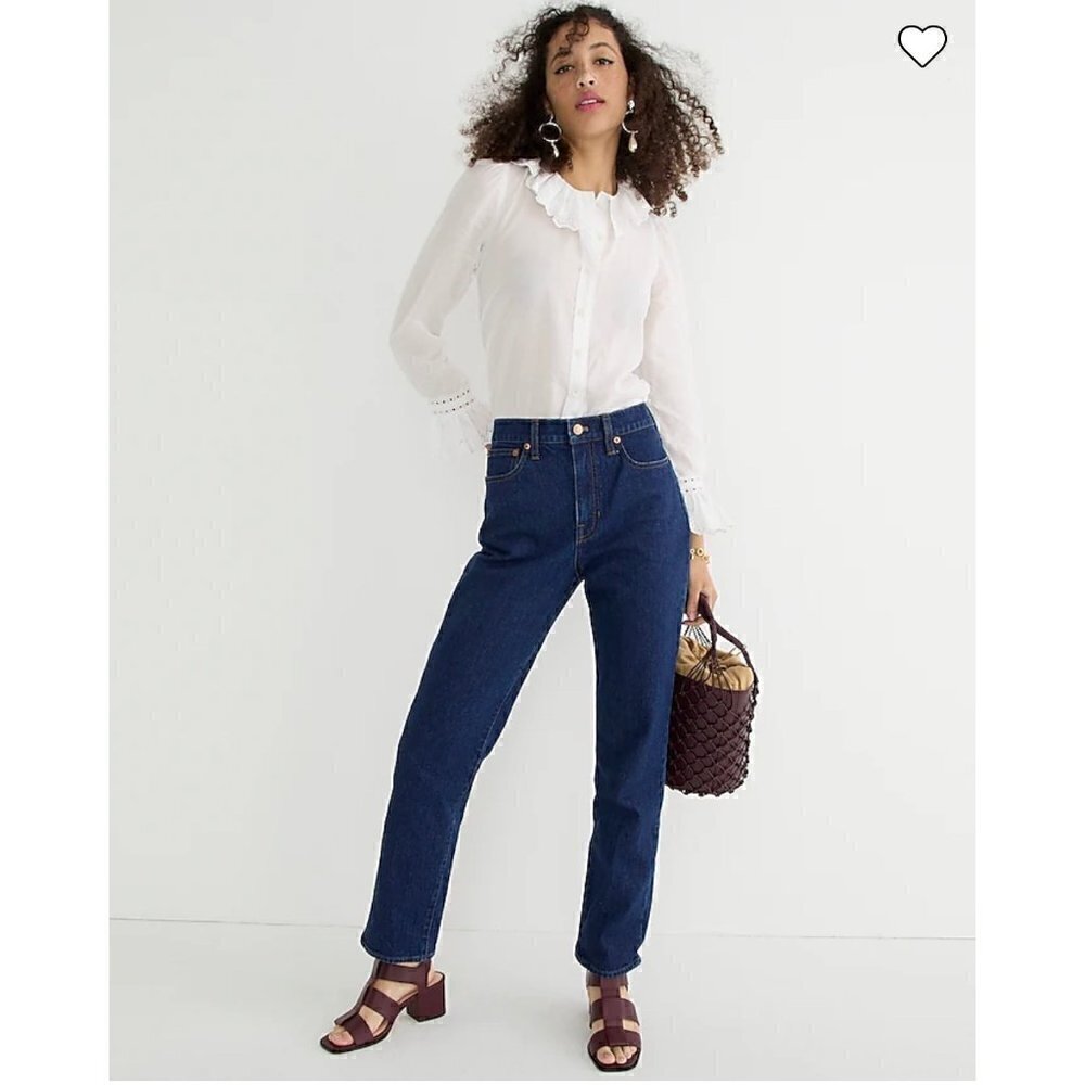 NWOT J Crew Essential Straight Jean in Dark Wash‎ 28